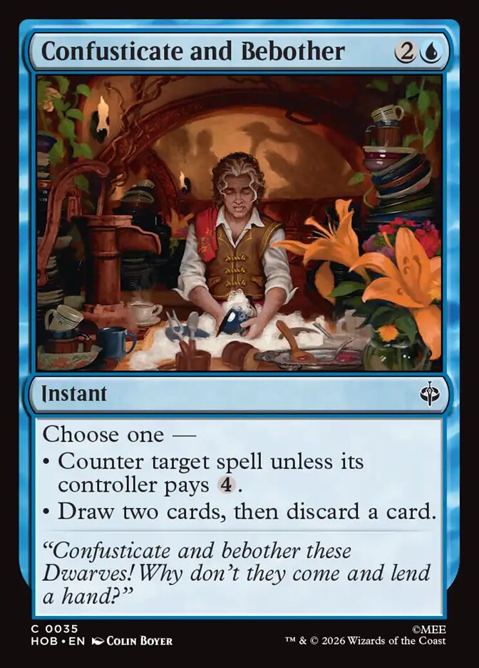 Confusticate and Bebother, The Hobbit Card Art