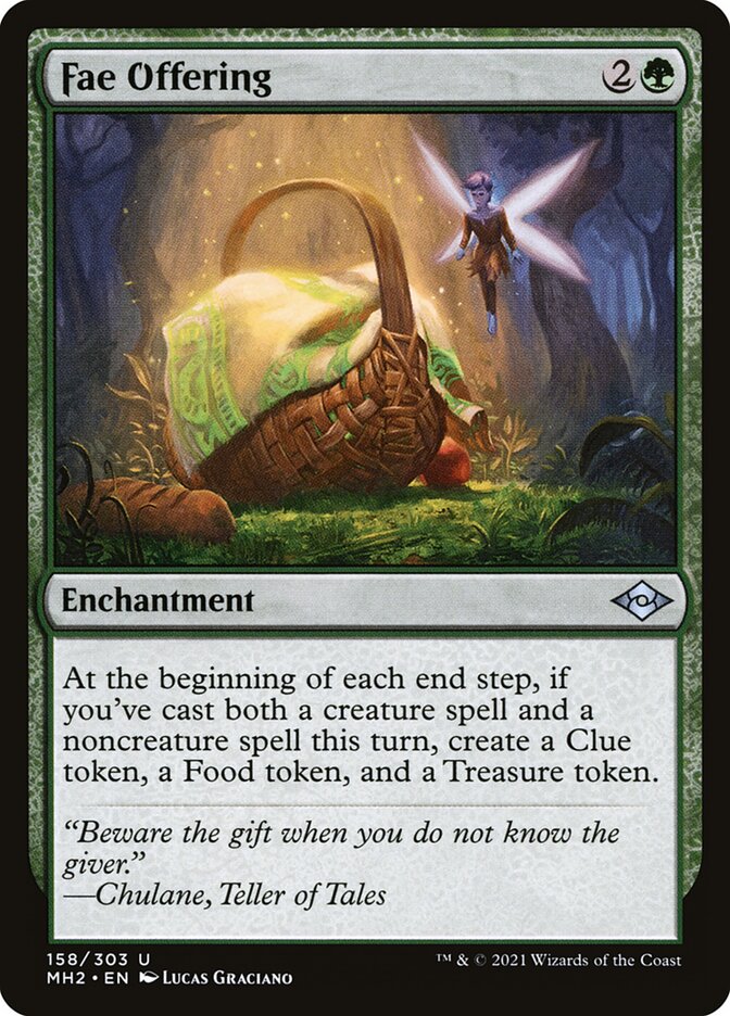Fae Offering, Modern horizons 2 Card Art