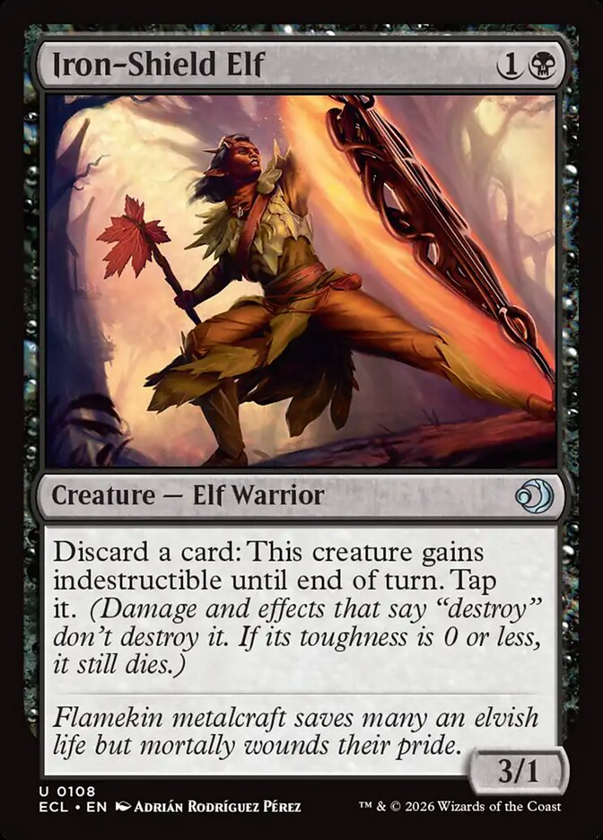 Iron-Shield Elf, Lorwyn Eclipsed Card Art