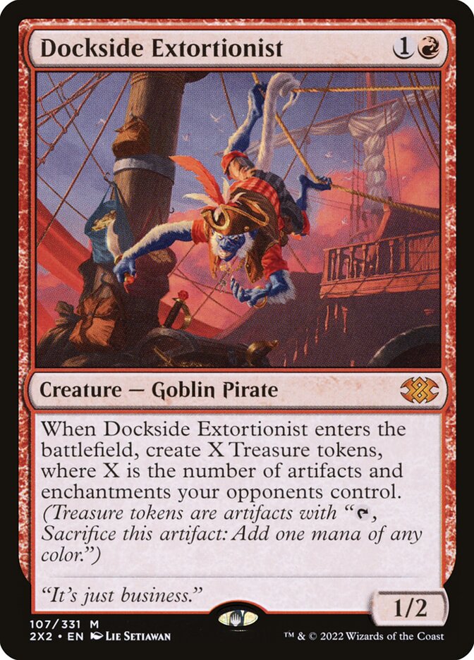 Dockside Extortionist, Double masters 2022 Card Art
