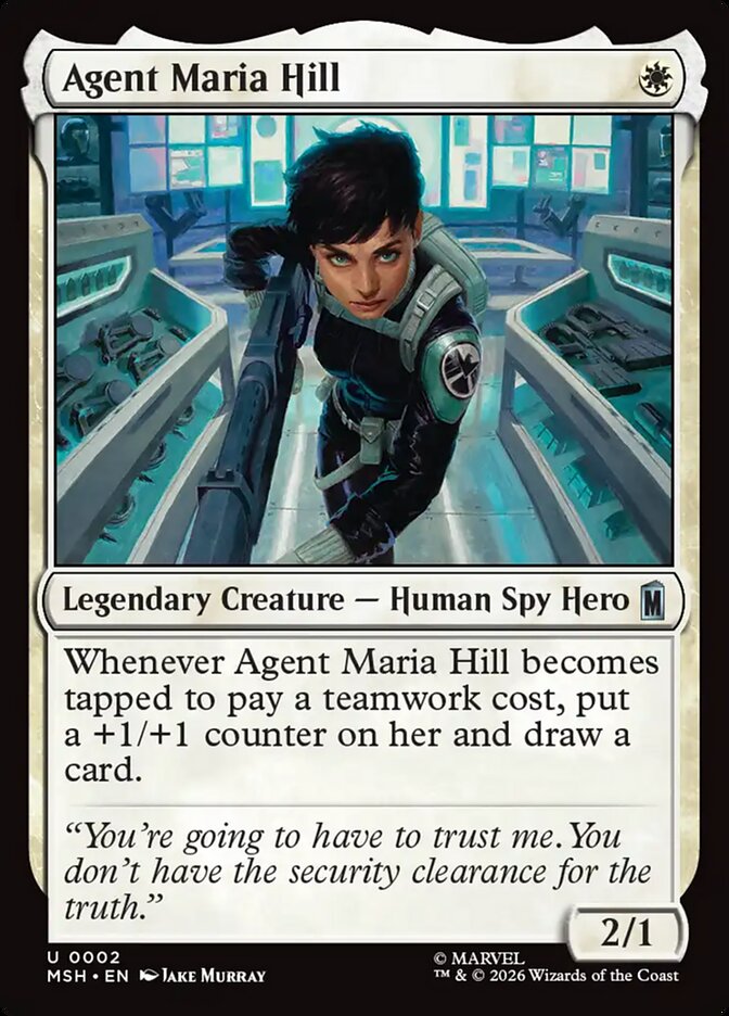 Agent Maria Hill, Marvel Super Heroes Card Art