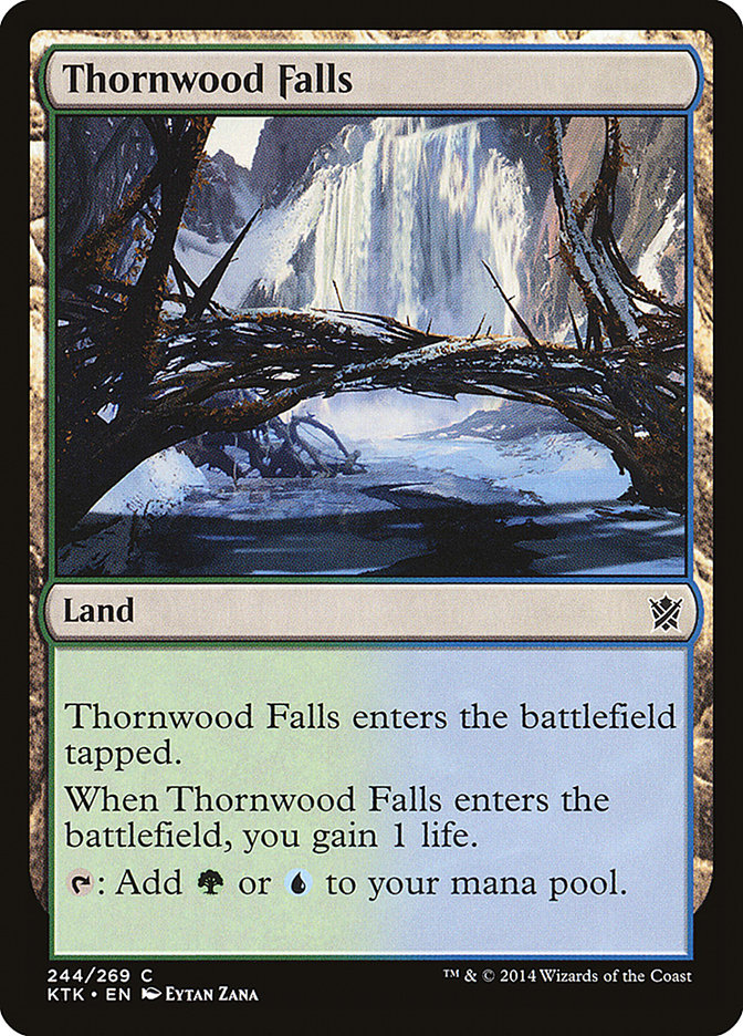 Thornwood Falls, Khans Of Tarkir Card Art