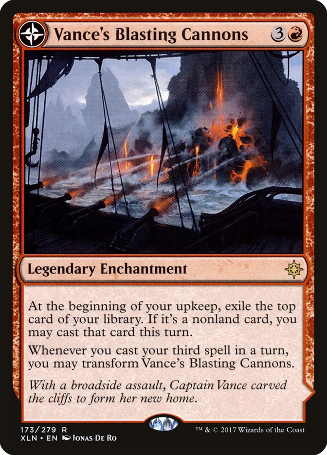 Vance's Blasting Cannons // Spitfire Bastion, Ixalan Card Art