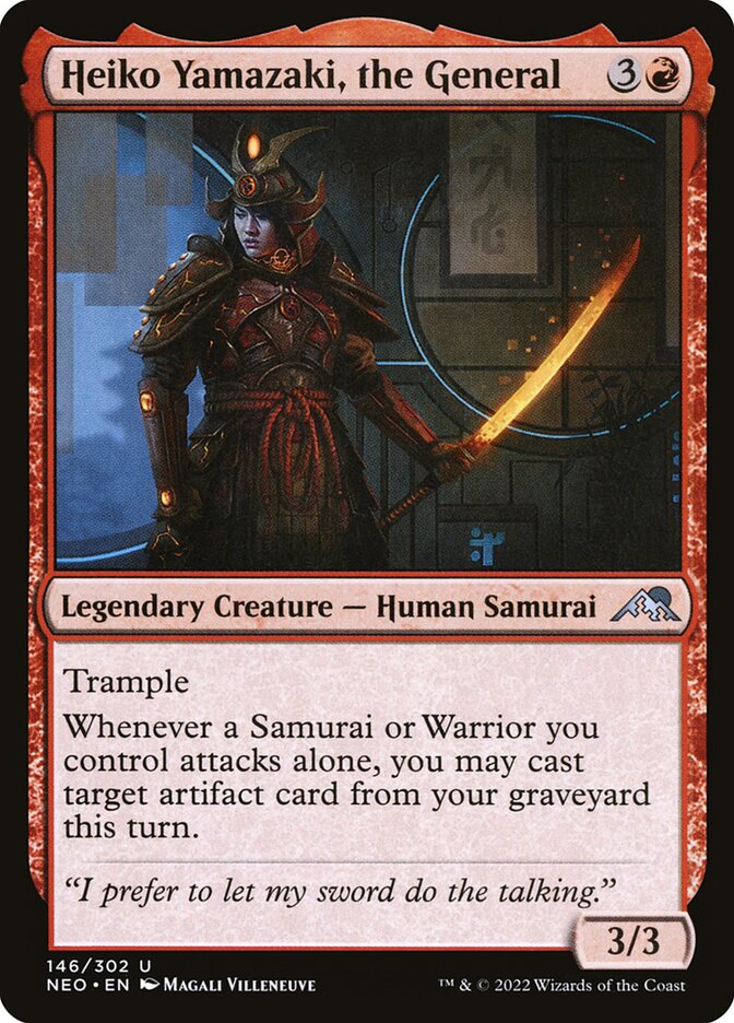 Heiko Yamazaki, the General, Kamigawa: neon dynasty Card Art
