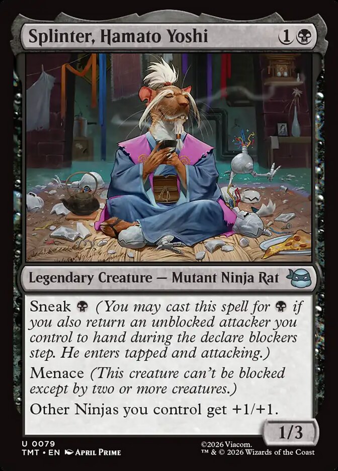 Splinter, Hamato Yoshi, Teenage Mutant Ninja Turtles Card Art
