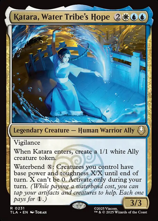 Katara, Water Tribe's Hope, Avatar: The Last Airbender Card Art