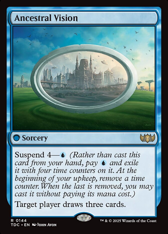 Ancestral Vision, Tarkir: Dragonstorm Commander Card Art