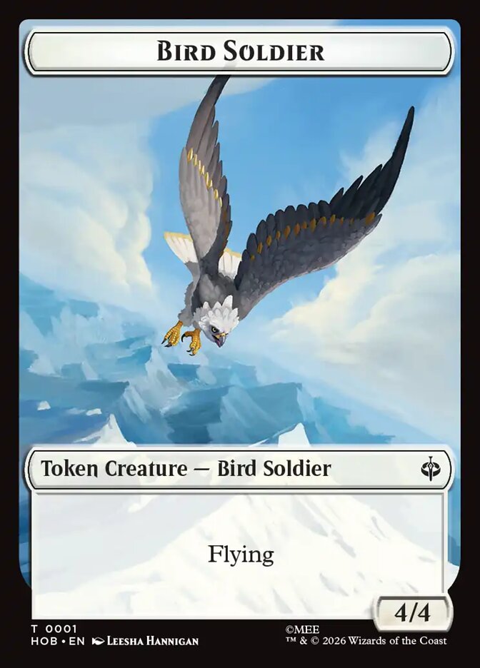 Bird Soldier, The Hobbit Tokens Card Art