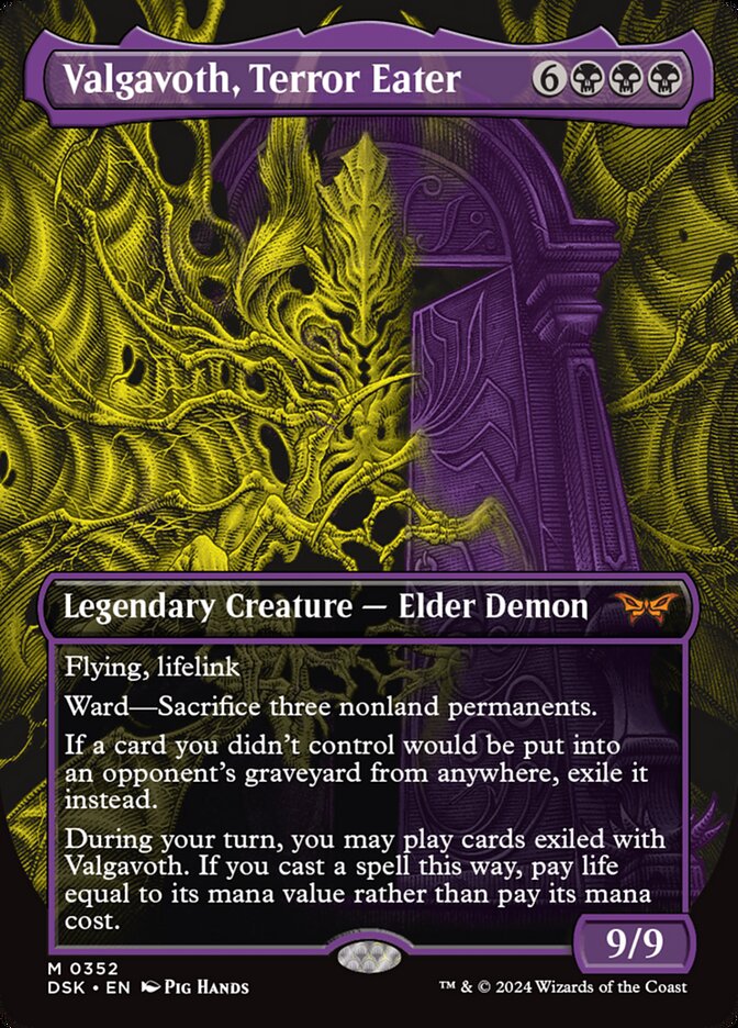 Valgavoth, Terror Eater, Duskmourn: house of horror Card Art