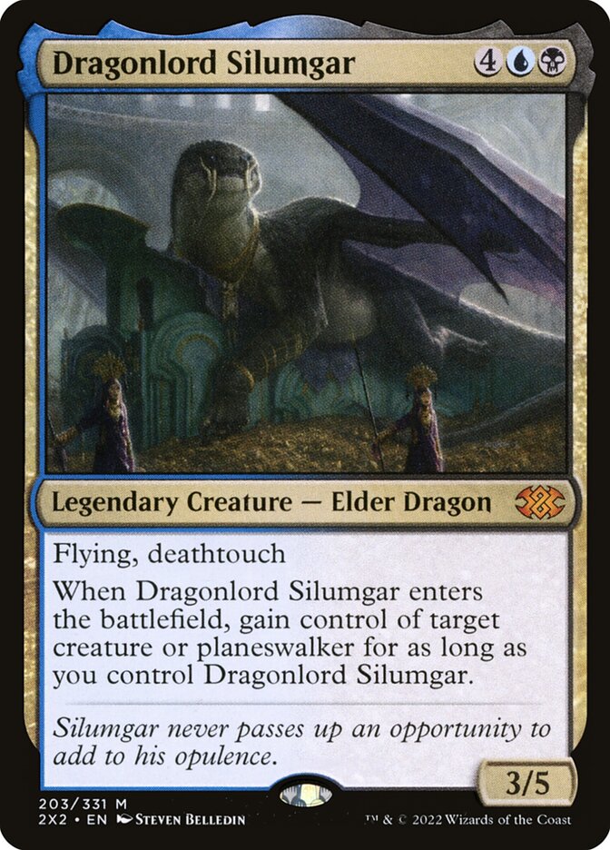 Dragonlord Silumgar, Double Masters 2022 Card Art