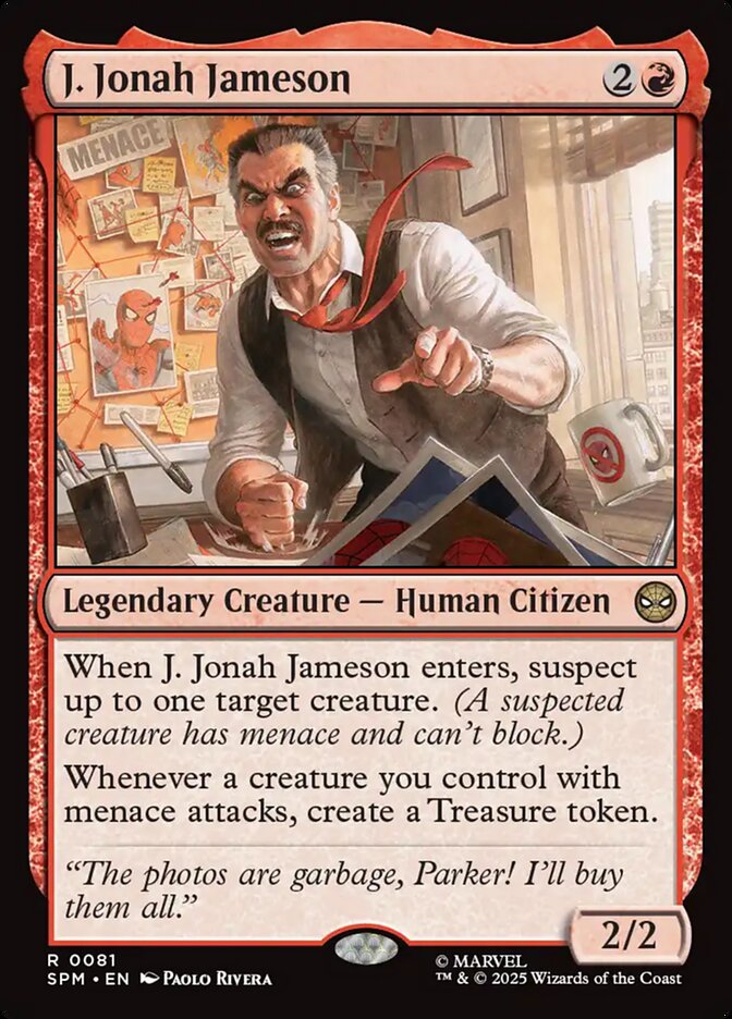 J. Jonah Jameson, Marvel'S Spider-Man Card Art