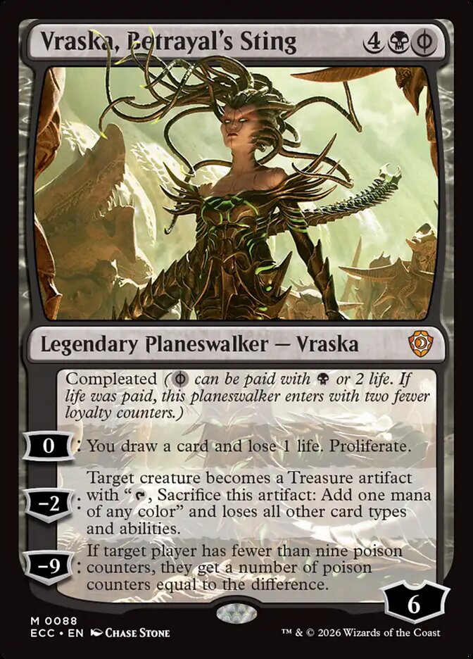 Vraska, Betrayal's Sting, Lorwyn Eclipsed Commander Card Art