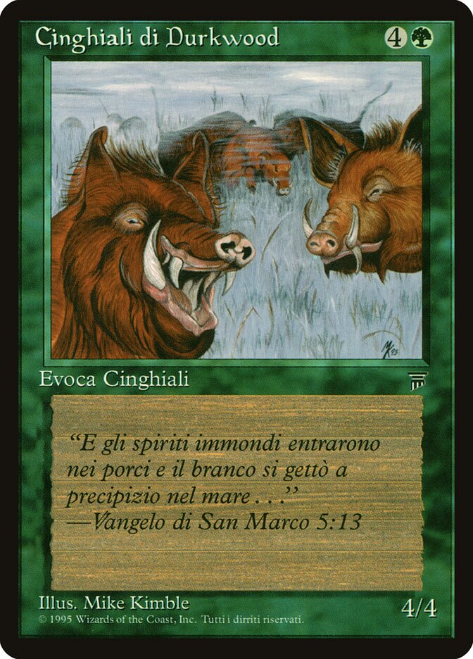 Durkwood Boars, Legends Card Art