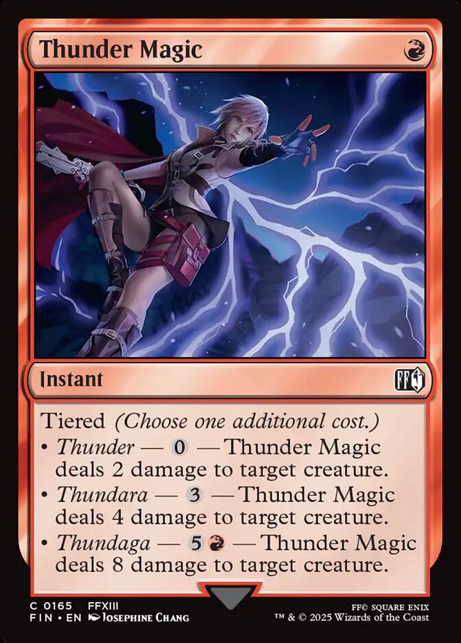 Thunder Magic, Final fantasy Card Art