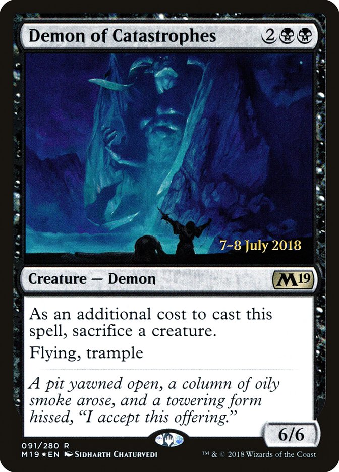 Demon of Catastrophes, Core set 2019 promos Card Art
