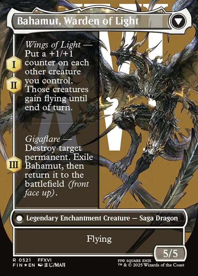 Dion, Bahamut's Dominant // Bahamut, Warden of Light, Final fantasy Card Art