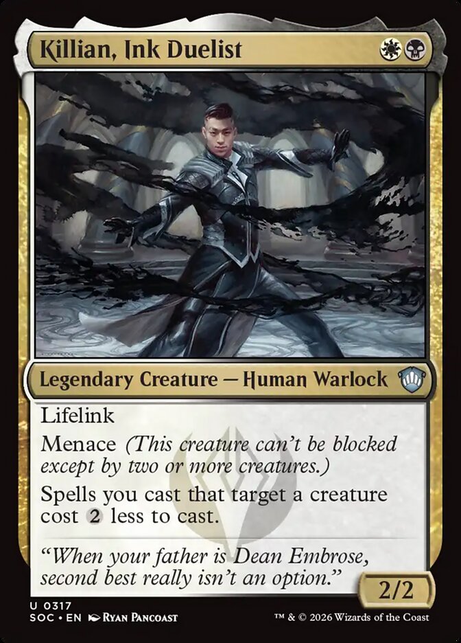 Killian, Ink Duelist, Secrets Of Strixhaven Commander Card Art