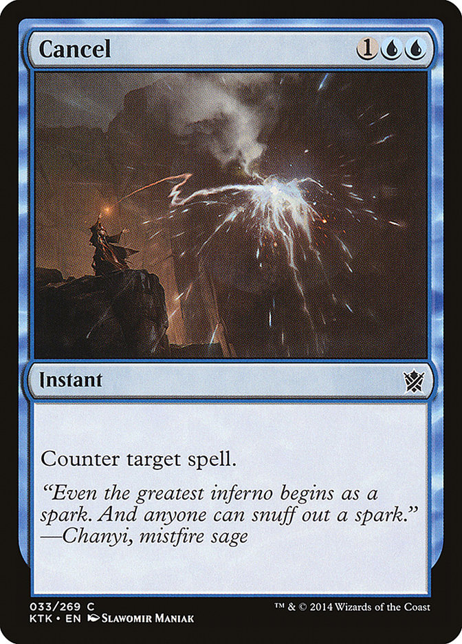 Cancel, Khans Of Tarkir Card Art