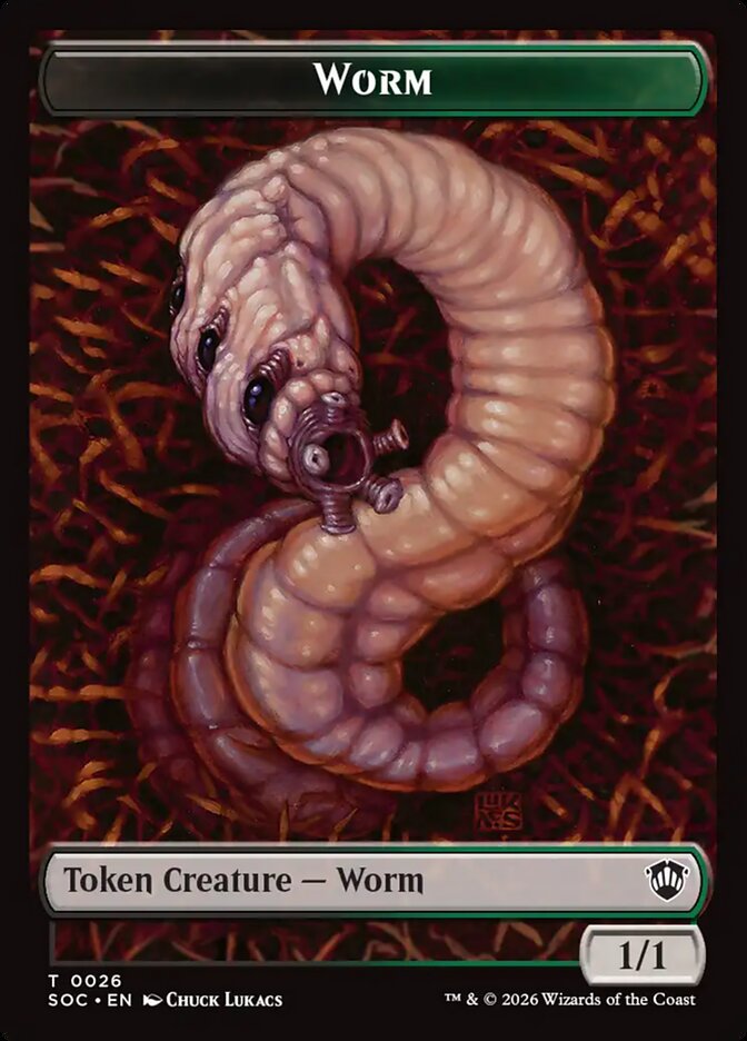 Worm, Secrets Of Strixhaven Commander Tokens Card Art