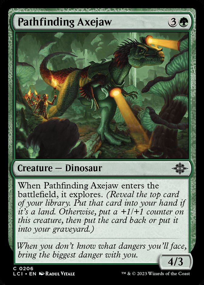 Pathfinding Axejaw, The lost caverns of ixalan Card Art