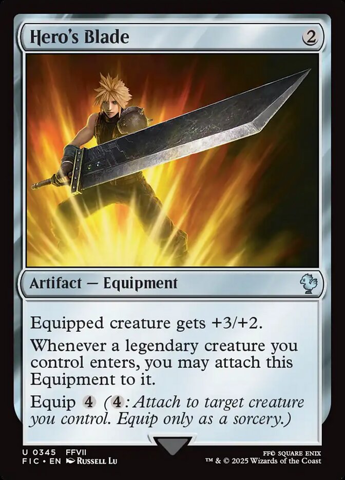 Hero's Blade, Final fantasy commander Card Art