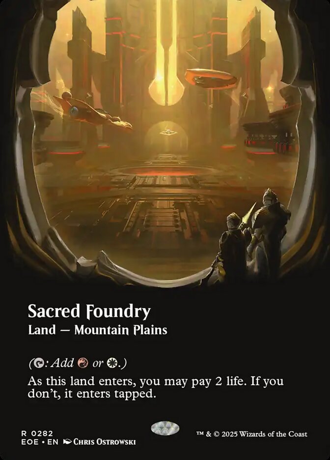 Sacred Foundry, Edge of eternities Card Art
