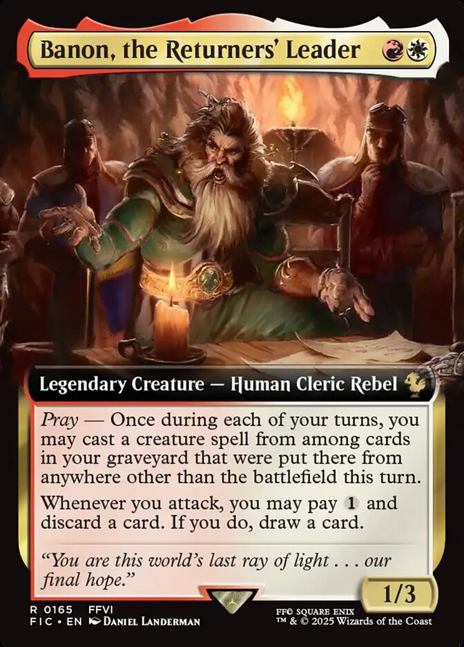 Banon, the Returners' Leader, Final fantasy commander Card Art