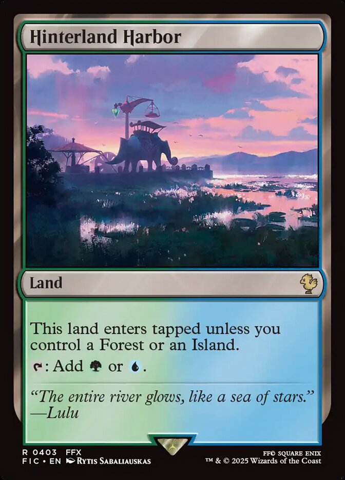 Hinterland Harbor, Final fantasy commander Card Art