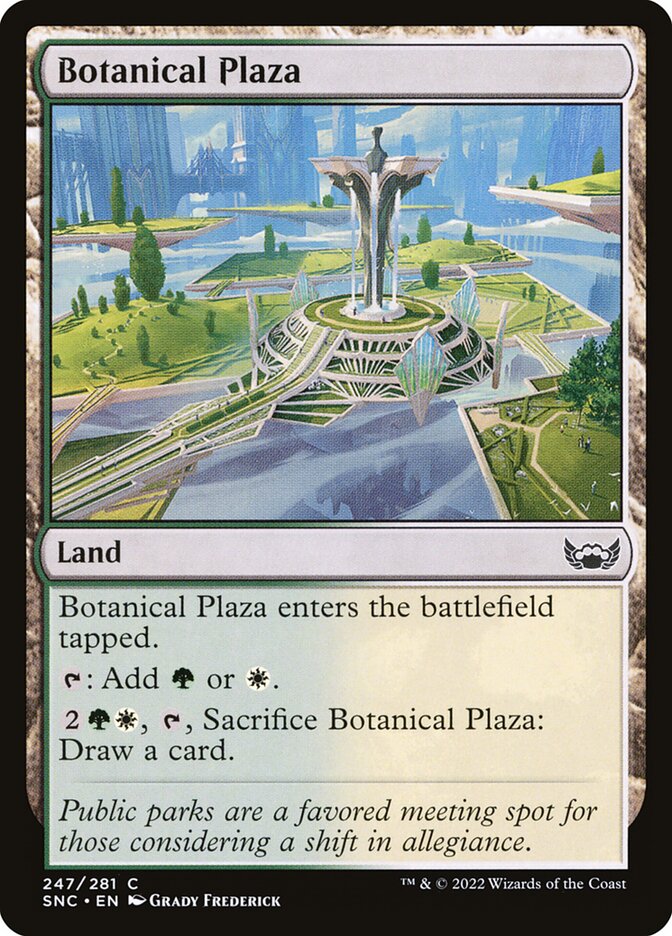 Botanical Plaza, Streets Of New Capenna Card Art