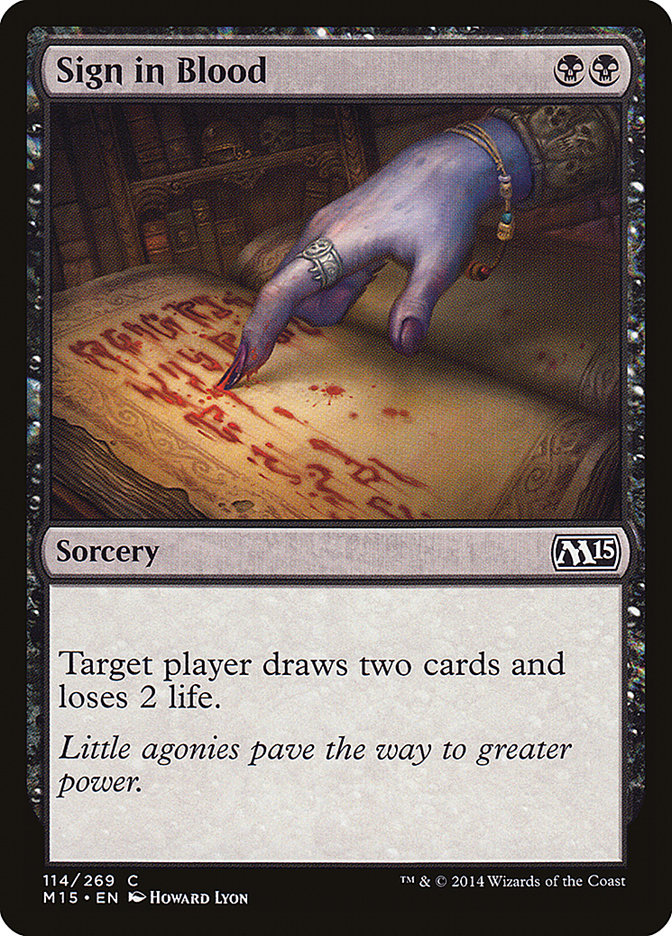 Sign in Blood - Foil