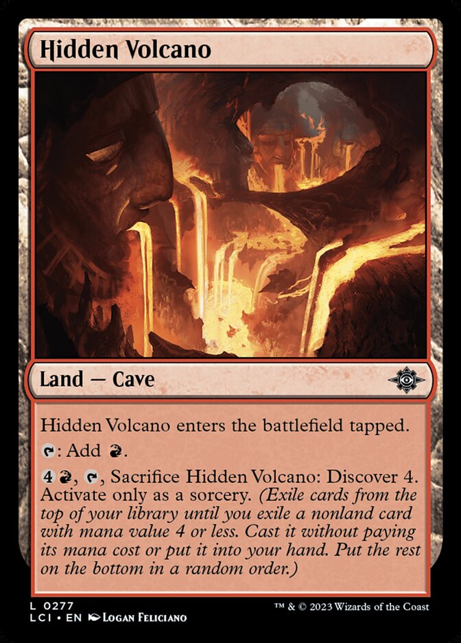 Hidden Volcano, The lost caverns of ixalan Card Art