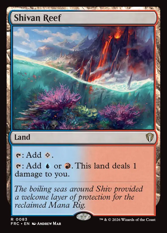 Shivan Reef, Reality Fracture Commander Card Art