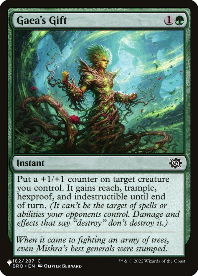 Gaea's Gift, The List Card Art