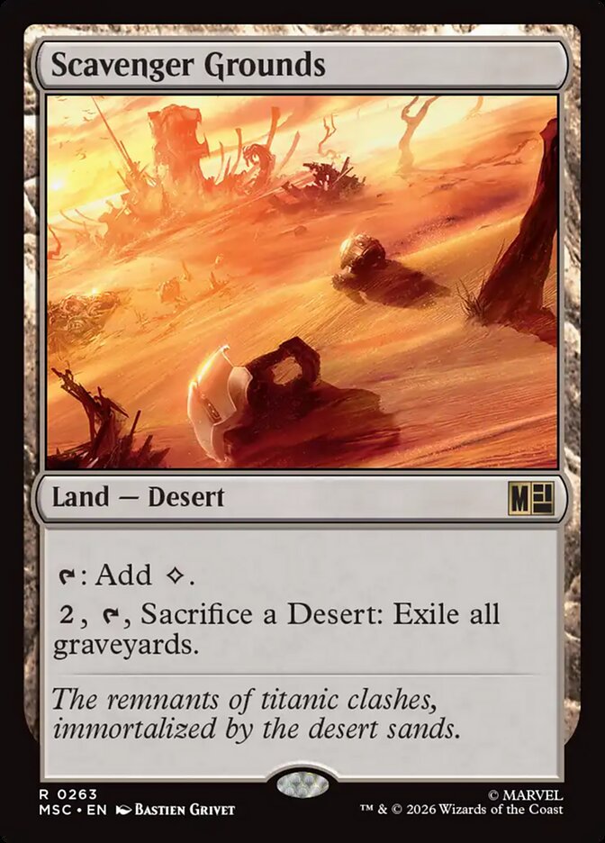 Scavenger Grounds, Marvel Super Heroes Commander Card Art