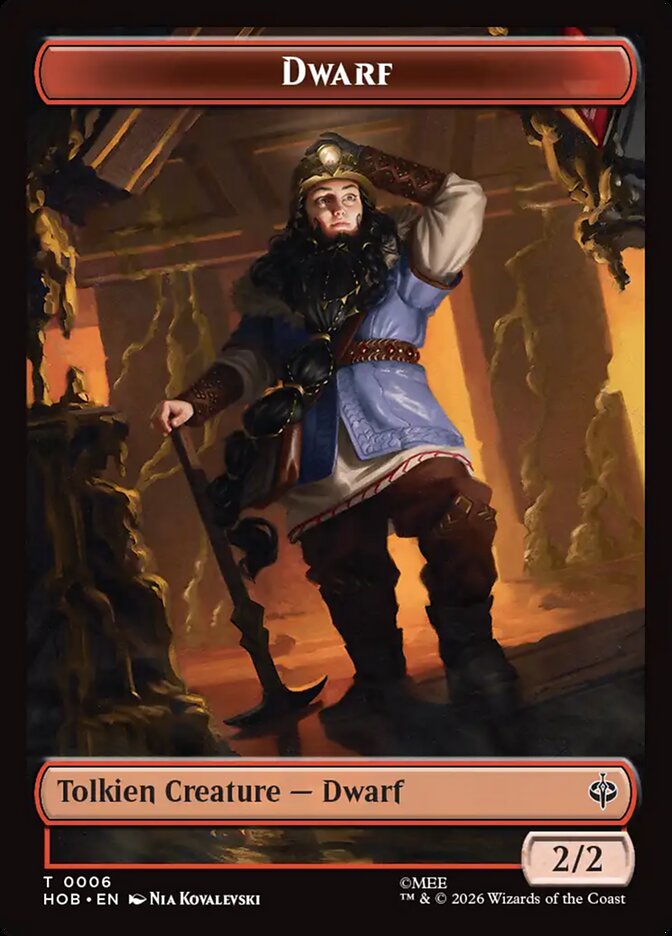 Dwarf, The Hobbit Tokens Card Art