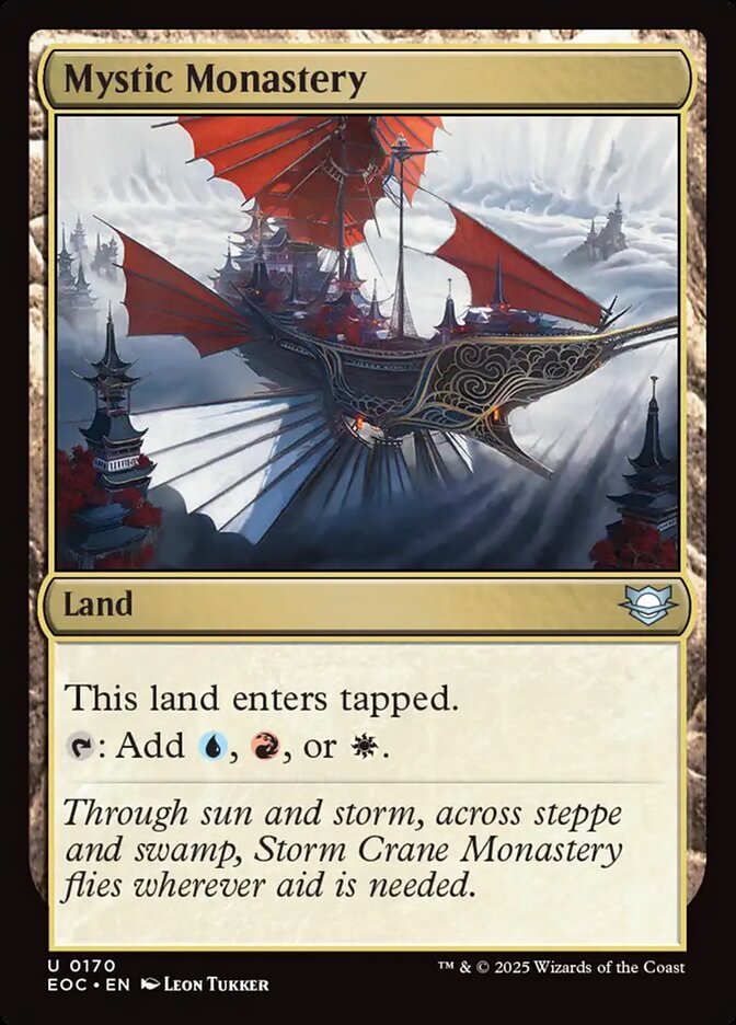 Mystic Monastery, Edge Of Eternities Commander Card Art