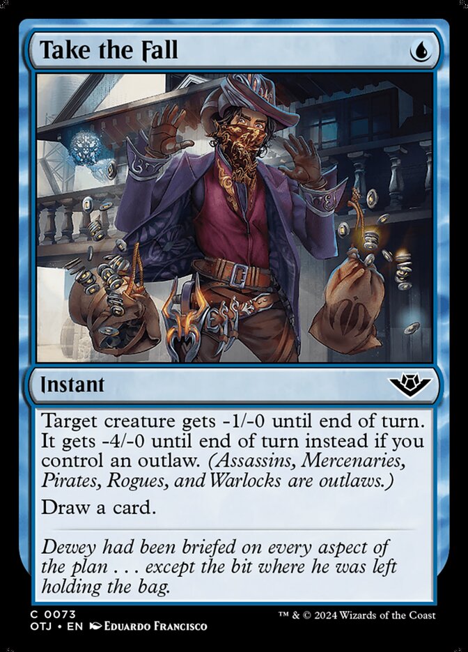 Take the Fall, Outlaws of thunder junction Card Art