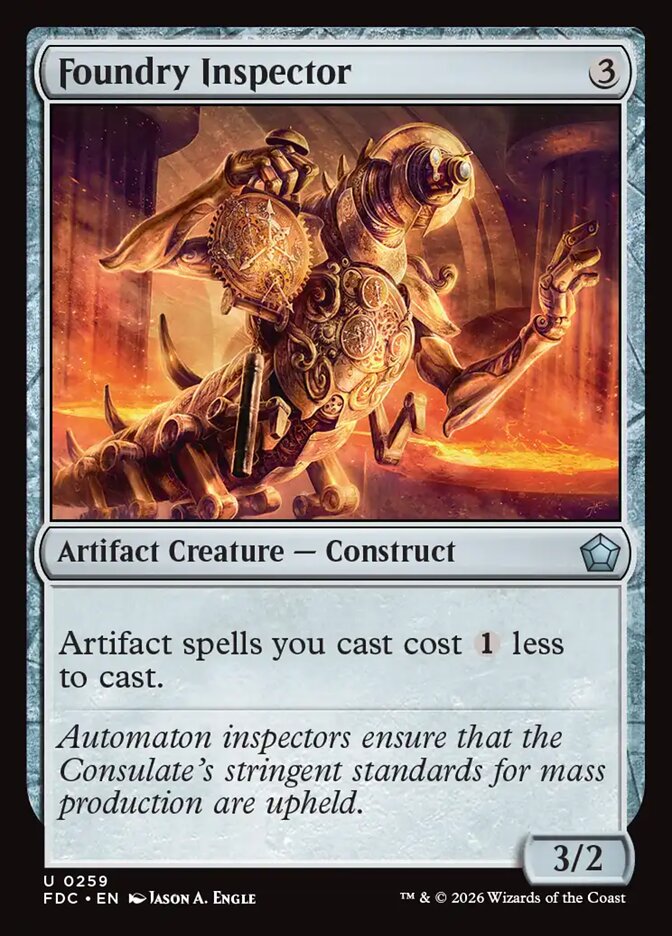 Foundry Inspector, Foundations Commander Card Art