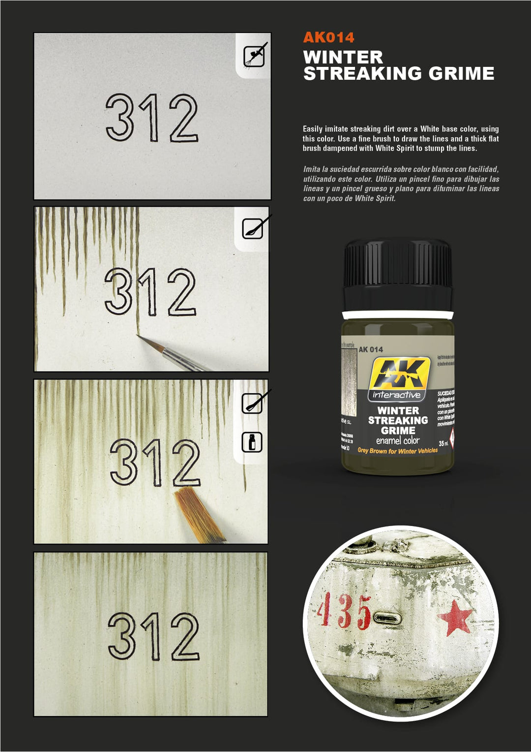 AK Interactive - Winter Streaking Grime - 35ml