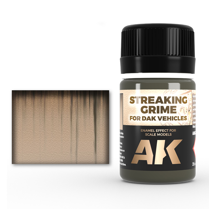 AK Interactive - Streaking - Grime for DAK Vehicles - 35ml