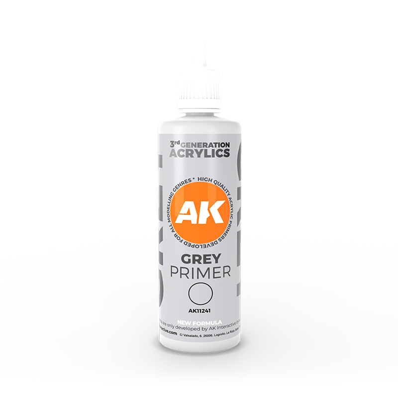 AK Interactive - Grey Primer - 100ml