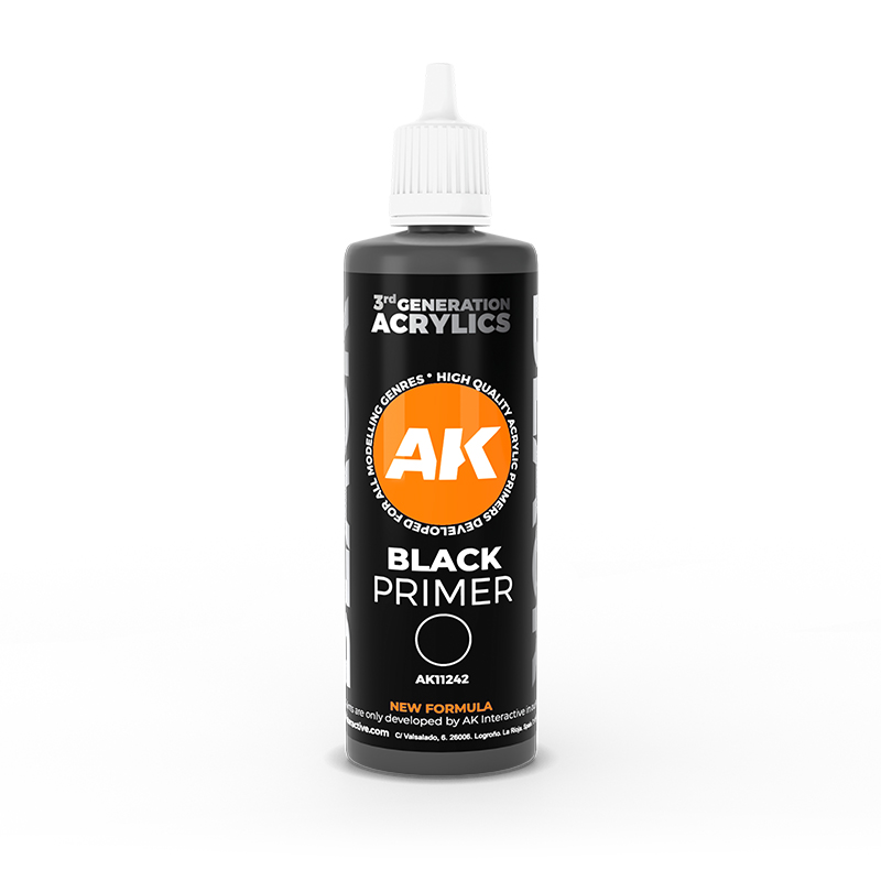 AK Interactive - Black Primer - 100ml