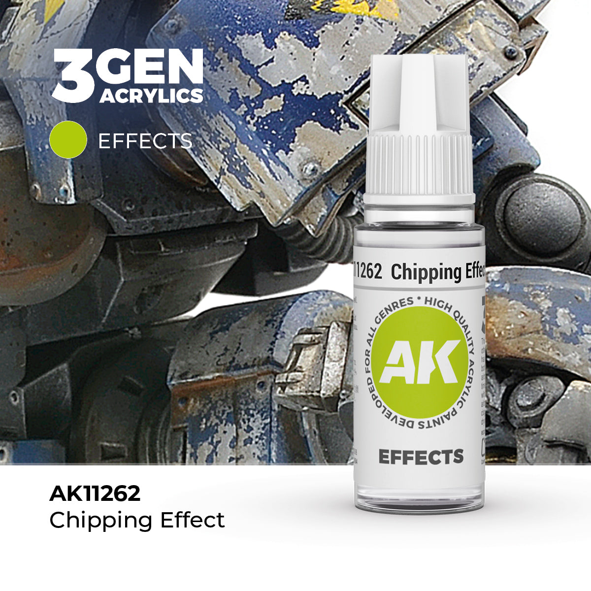 AK Interactive - 3GEN Acrylics - Chipping Effect AK11262