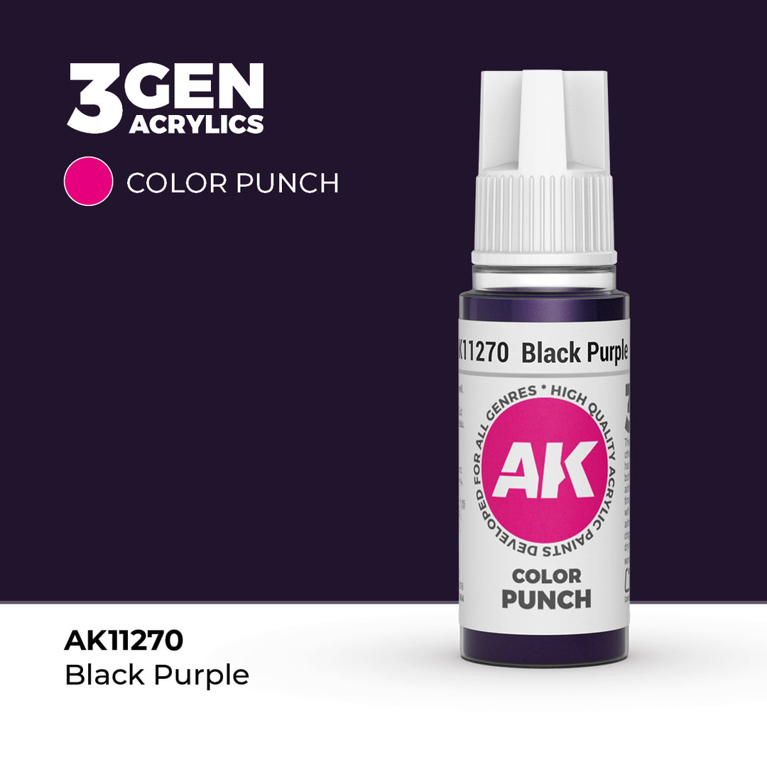 AK Interactive - 3GEN Acrylics - Black Purple AK11270