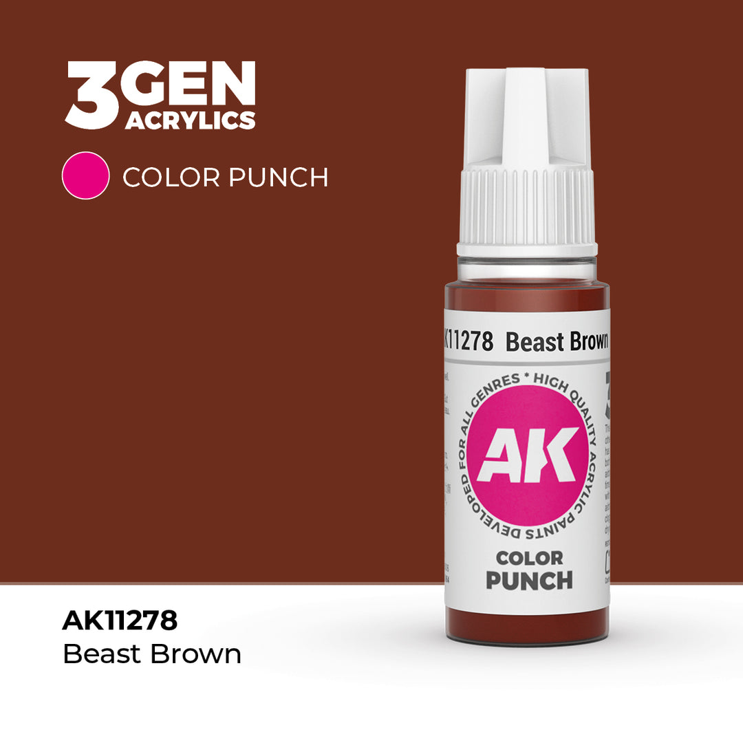 AK Interactive - 3GEN Acrylics - Beast Brown AK11278