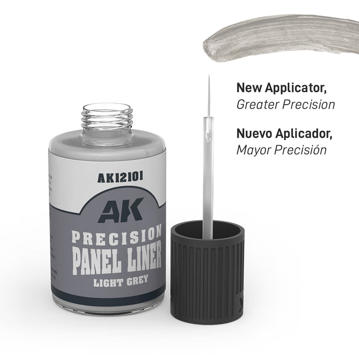AK Interactive - Precision Paneliner - Light Grey - 30ml
