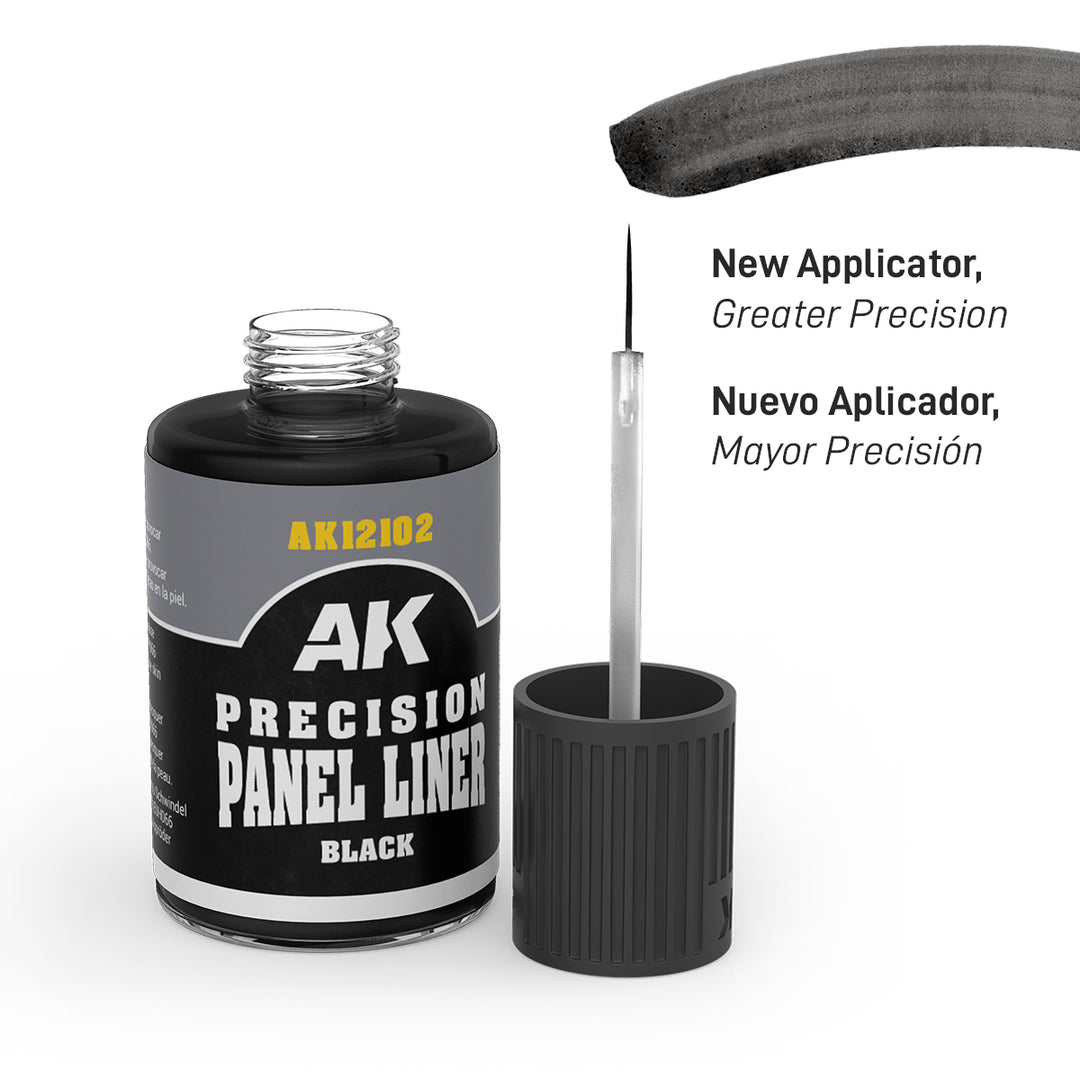 AK Interactive - Precision Paneliner - Black - 30ml