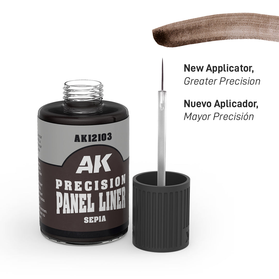 AK Interactive - Precision Paneliner - Dark Brown - 30ml