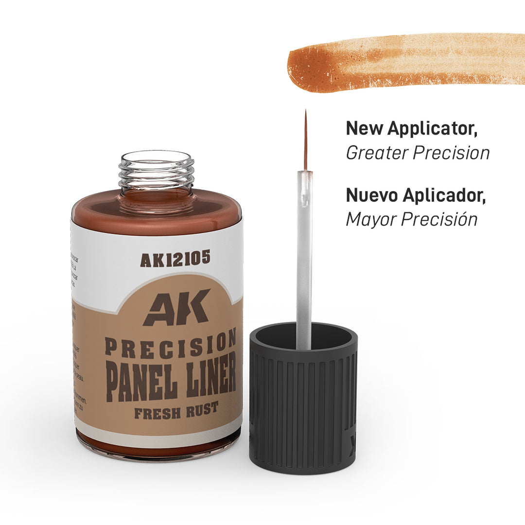 AK Interactive - Precision Paneliner - Fresh Rust - 30ml