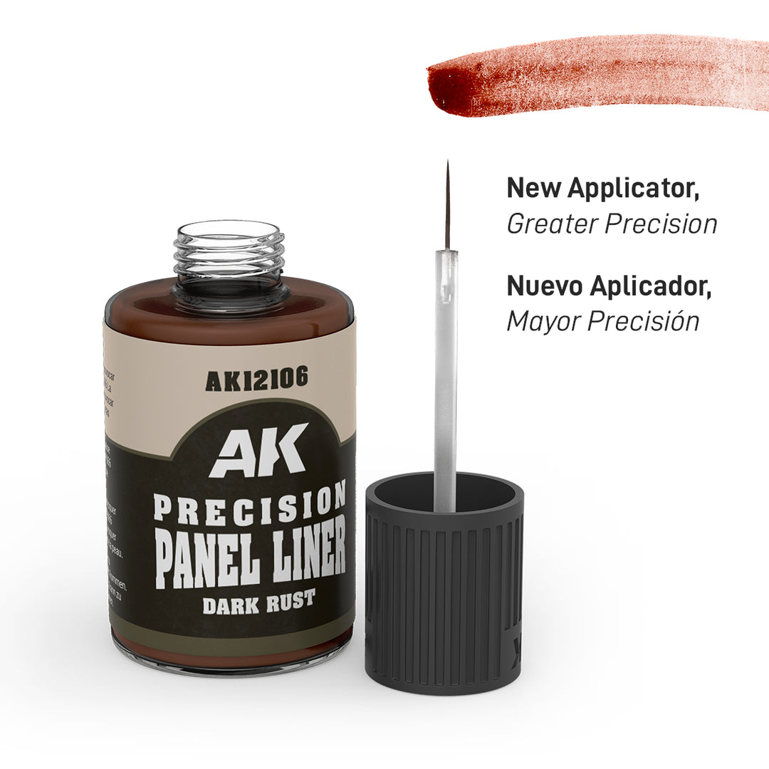 AK Interactive - Precision Paneliner - Dark Rust - 30ml
